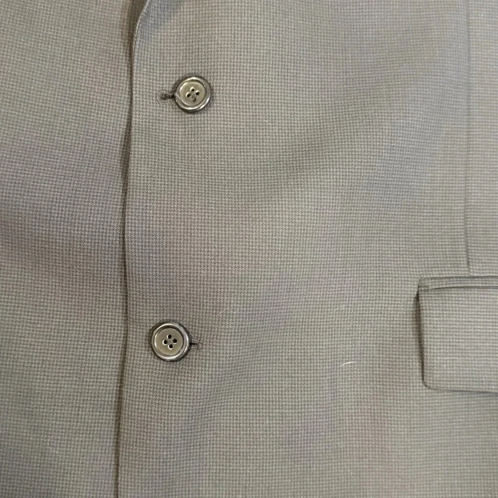 Jos A Bank Blazer‎ Mens Navy Blue Sport Coat 2 Button Micro Check Classic